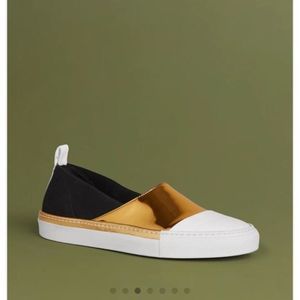 02 Monde Shalvi Sz 40 EU 10 US Shalvi Gold Vegan Sneaker Shoes Women 5966